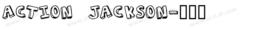 Action Jackson字体转换